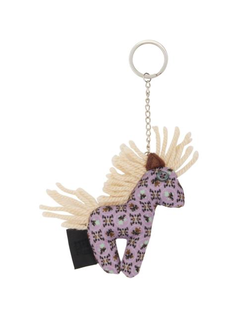 ANNA SUI Purple Graphic Keychain