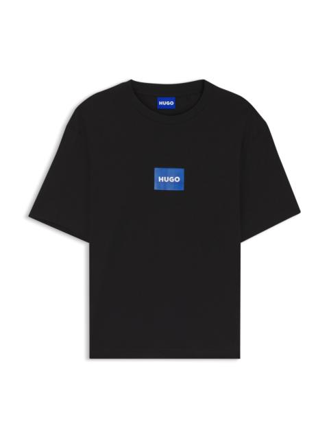 HUGO LOGO-PRINT T-SHIRT IN COTTON JERSEY