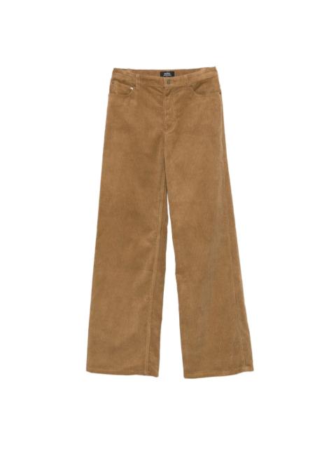 A.P.C. A.P.C. Brown Trousers - Straight Trousers Women