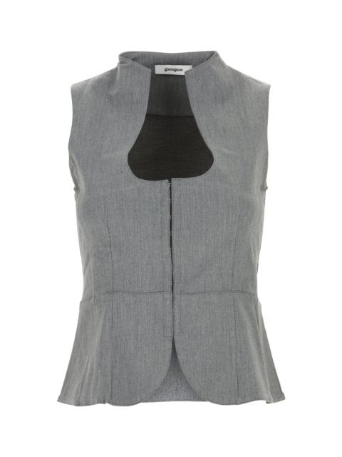 gimaguas Melange grey stretch jersey Amor top