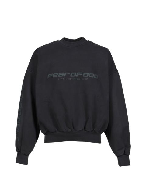 ESSENTIALS CROPPED RELAXED SWEATSHIRT / VTG BLK