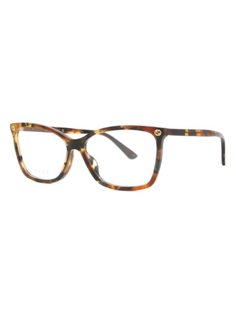 GUCCI Gucci Demo Square Ladies Eyeglasses GG0025O 014 56