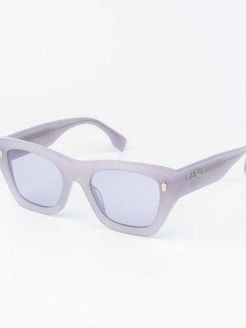 FENDI Fendi Women Sunglasses Violet Lilac Square FE40100I 81Y NEW AUTHENTIC
