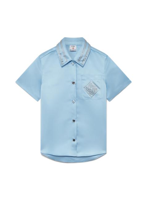CASABLANCA Satin Short Sleeve Shirt | Casablanca Paris