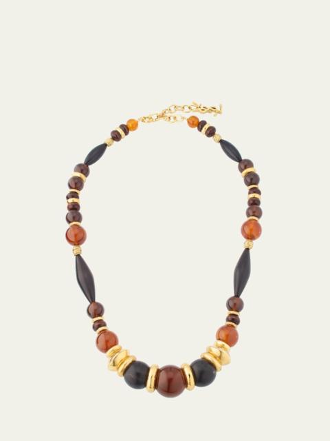 SAINT LAURENT Mixed Bead Necklace
