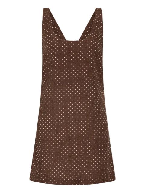 POSSE Evie Mini Dress in Chocolate Vanilla