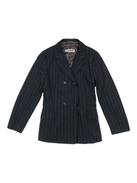 Jil Sander Vtg Jil Sander Pinstripe Double Breast Wool Blazer