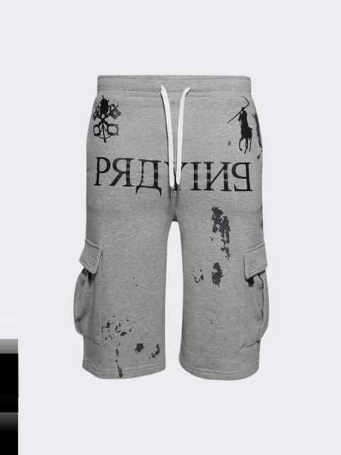 Praying Praying Ai Logo Shorts Grey