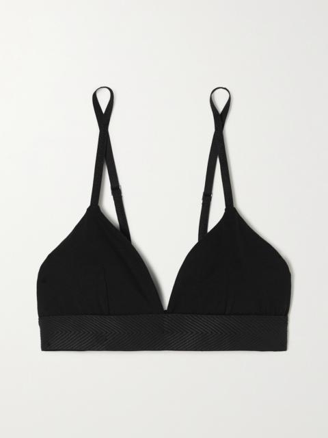 CDLP + Net Sustain Stretch-tencel Lyocell Soft-cup Triangle Bra