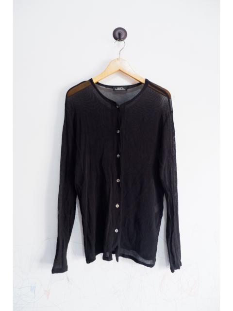 Vintage 90s Permanente By Issey Miyake Mesh Button Cardigan