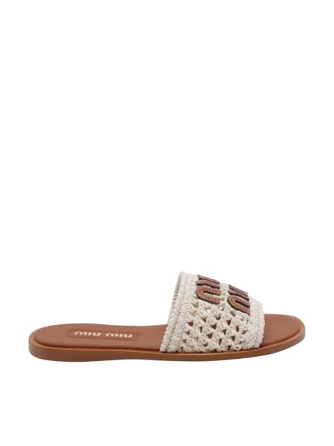 Miu Miu Miu Miu Women Miu Miu Slide Sandals