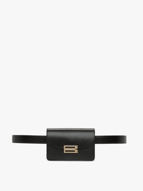 Victoria Beckham Nano Dorian Belt Bag In Black Smooth Leather