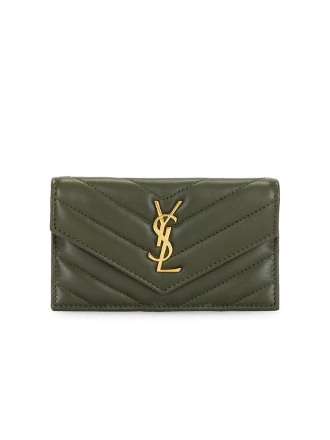 SAINT LAURENT Cassandre Credit Card Case