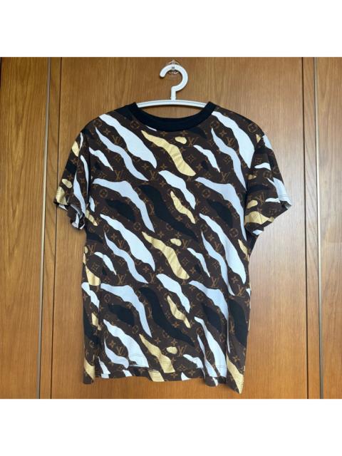 Louis Vuitton Louis Vuitton Camouflage Full Print Short Sleeve Top
