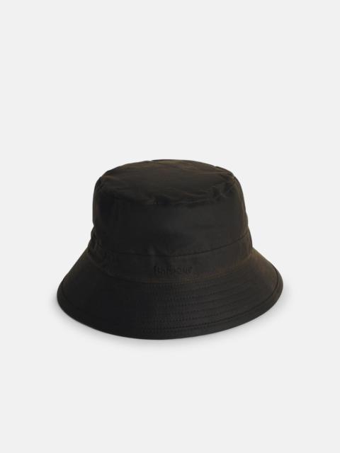 Barbour DARK GREEN WAXED COTTON HAT