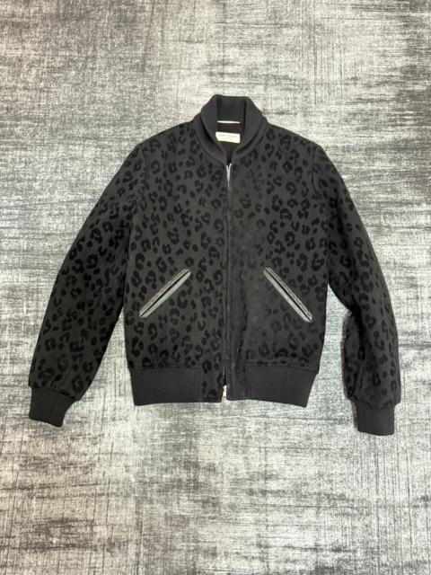 SAINT LAURENT Saint Laurent 15FW Dark Leopard Print Padded Jacket