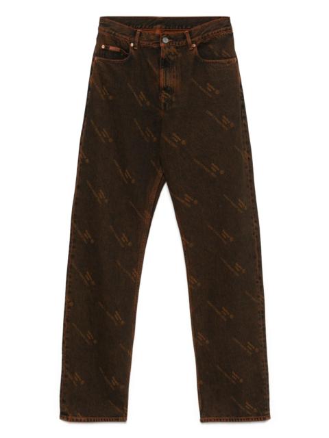 Martine Rose logo-print jeans