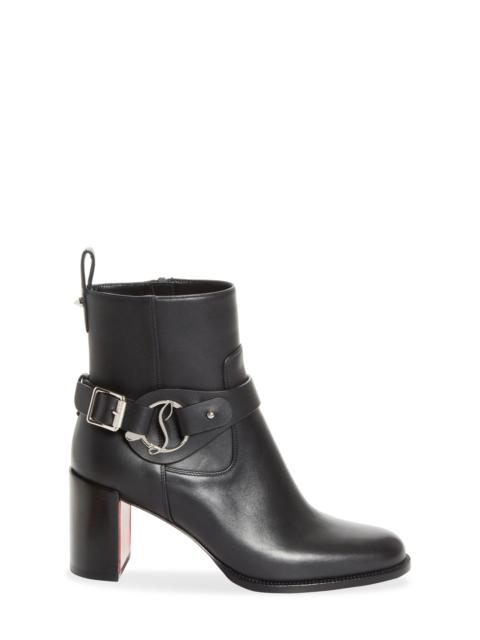 Christian Louboutin Christian Louboutin Dianouchette Bootie in Black/Black Lucido at Nordstrom