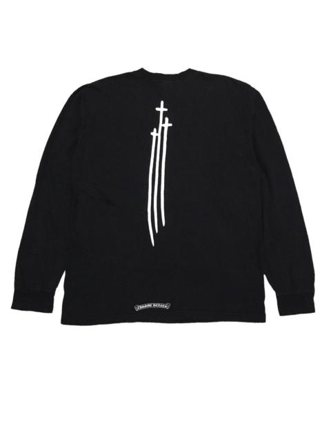 Chrome hearts rare cross logo longsleeve tee
