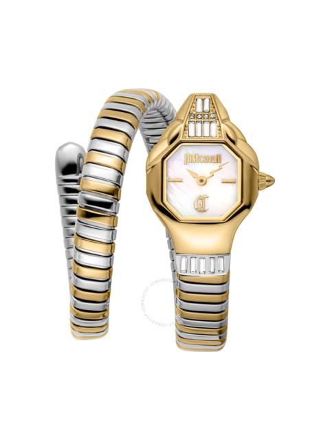 Just Cavalli - Just Cavalli Brillante Snake Mother of Pearl Dial Ladies Watch JC1L326M0055