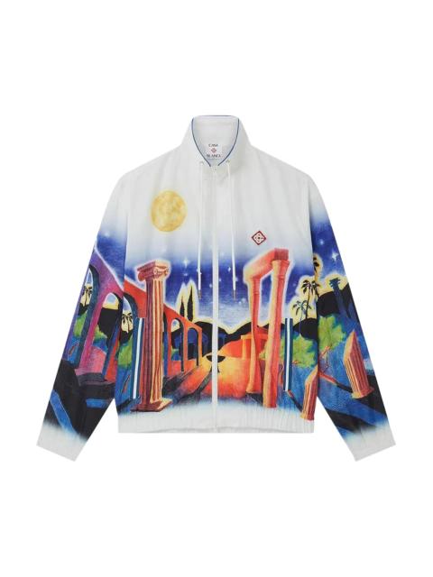 CASABLANCA Casablanca Printed Poly Taffeta Jacket 'White'