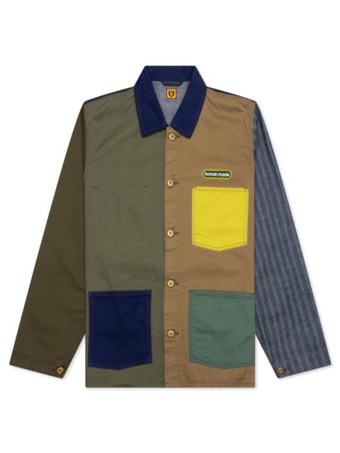 Human Made CRAZY COVERALL JACKET #1 - OLIVE DRAB