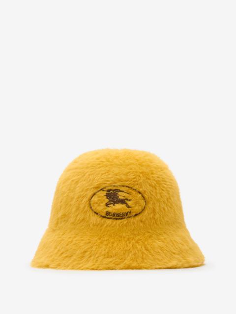 Burberry Knight Stamp Faux Fur Bucket Hat