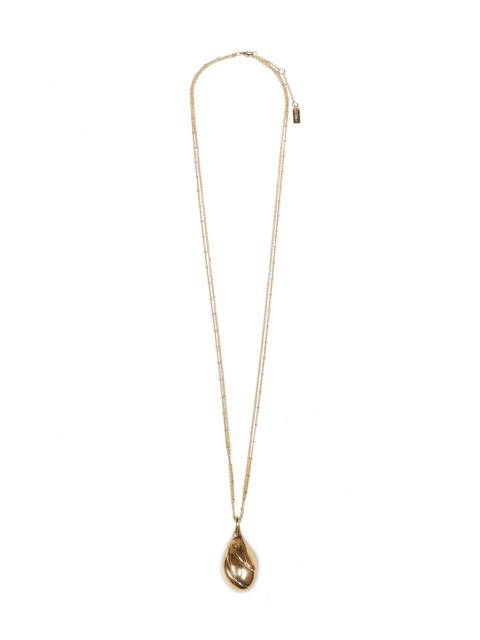 Chloé Chloé Women Gold Metal Chloé Mirror Pendant Necklace