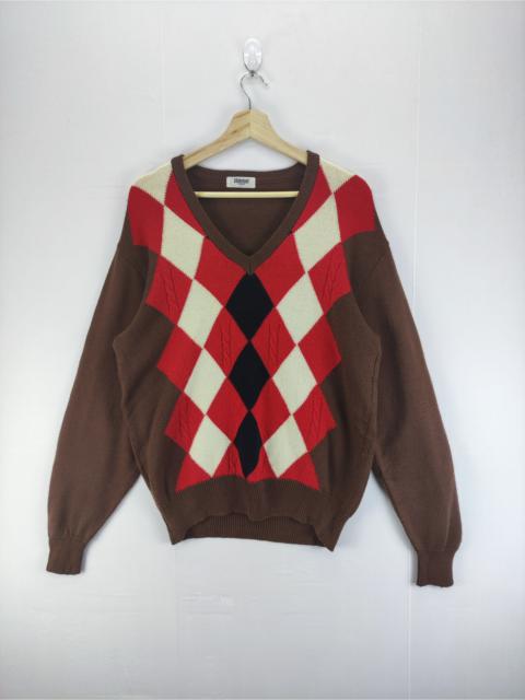 Other Designers Vintage Knit Cardigan Sweater Diamond Style By Lakeland