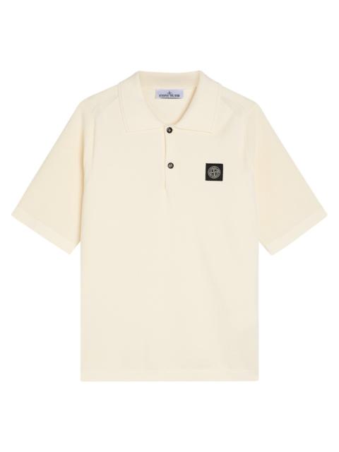 Stone Island Stone Island Piqué Cotton Polo Shirt