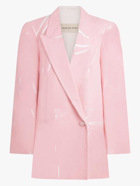 Dries Van Noten BLINK SINGLE BREASTED TRIM DETAIL BLAZER | WHITE