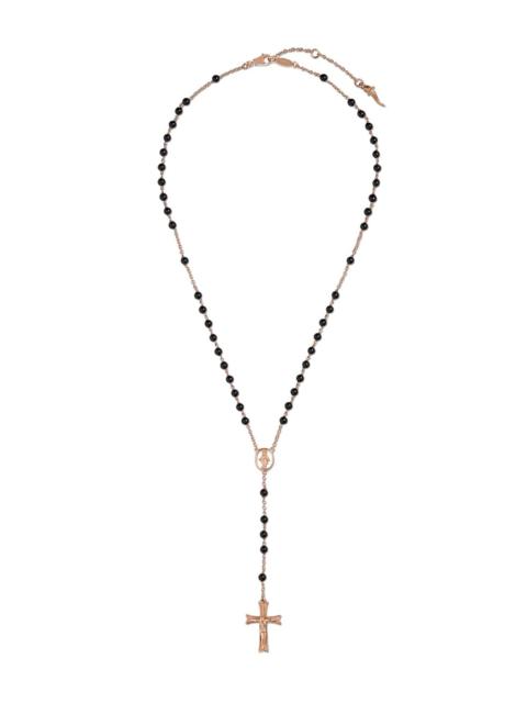 Dolce & Gabbana 18kt rose gold jade tradition rosary