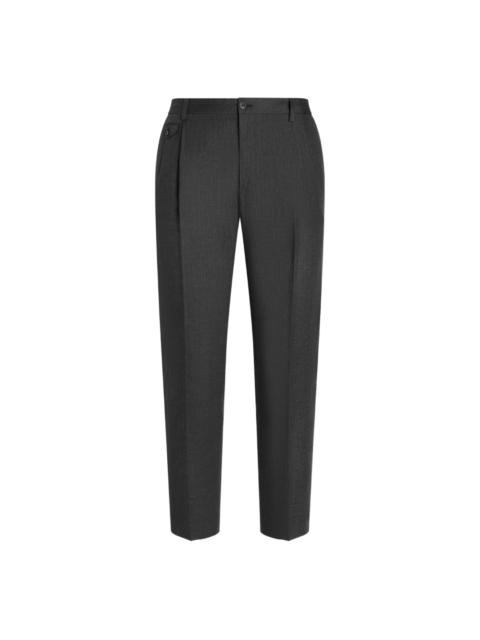 Dolce & Gabbana linen tapered trousers