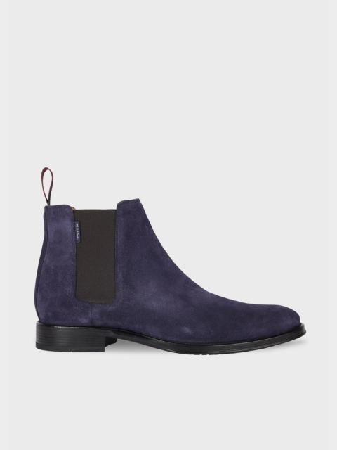Paul Smith Navy Suede 'Augustus' Boots