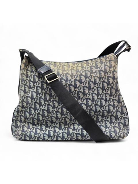 Trotter Monogram Canvas Unisex Messenger Bag Navy – vintage