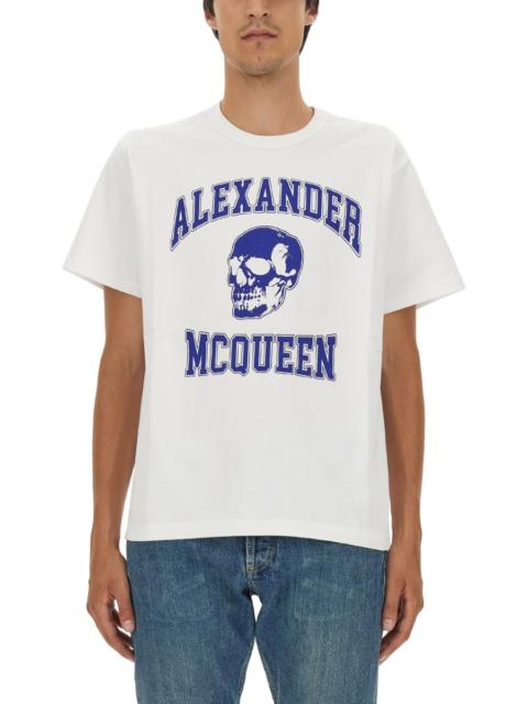 Alexander McQueen Alexander Mcqueen Men Skull Logo T-Shirt