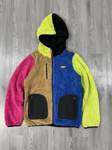 Other Designers Japanese Brand - Mountaineering X-Girl Multicolor Fleece hooded jacket