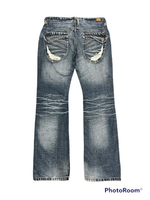Distressed Japan Blue Flare by Nicole Club For Men Denim