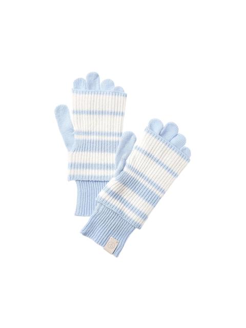 rag & bone rag & bone Blake Stripe Layered Wool-Blend Tech Gloves