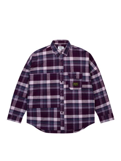 PALACE LUMBER YAK PATCH OVERSHIRT PURPLE