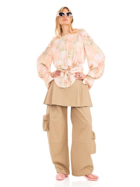 Collina Strada WASHED DAISY PLAID IRIS TOP