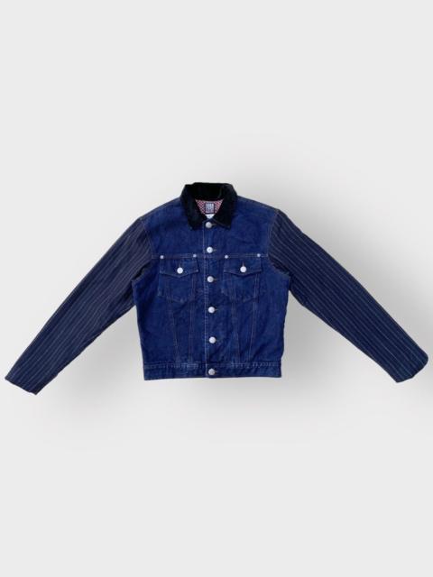 Jean Paul Gaultier JPG Contrast Sleeves And Collar Denim Trucker
