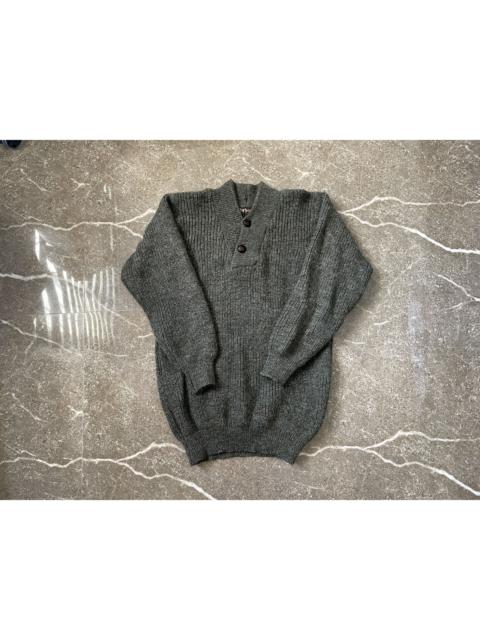 Barbour Schott Wool Knitted Sweater Button