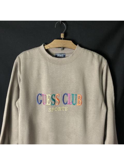 Other Designers Vintage Guess Club Sports Multicolor Embroidery Sweatshirt