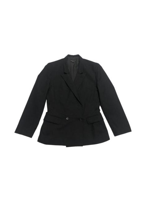 Other Designers agnes b. - Agnes.B Double Breasted Black Blazer