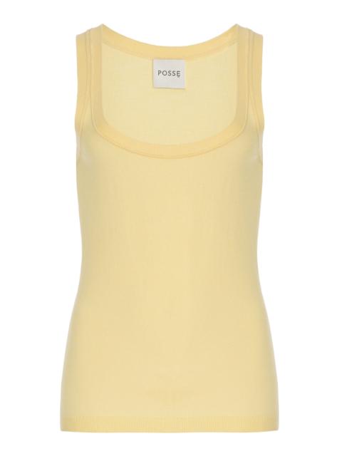 POSSE Finley Wool Tank Top yellow
