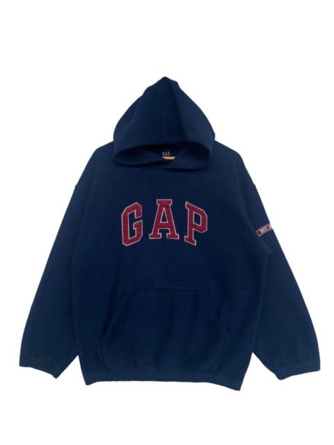 Other Designers Gap × Vintage - Vintage Gap Embroided Patch Logo Fleece Hoodie