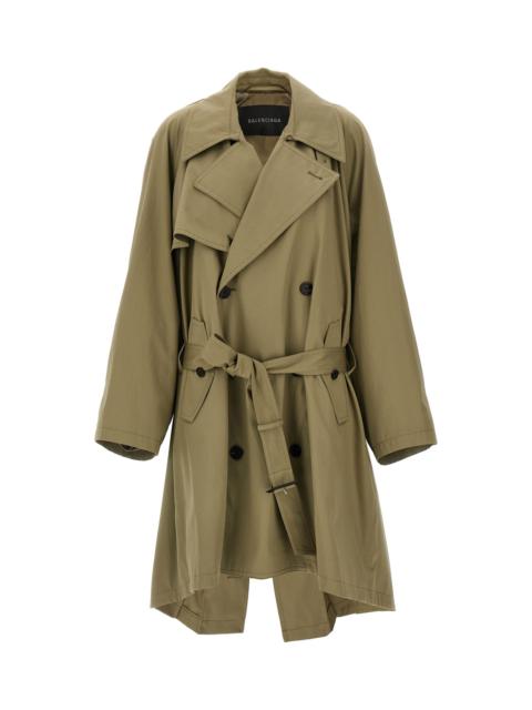 BALENCIAGA 'draped Neck' Trench Coat
