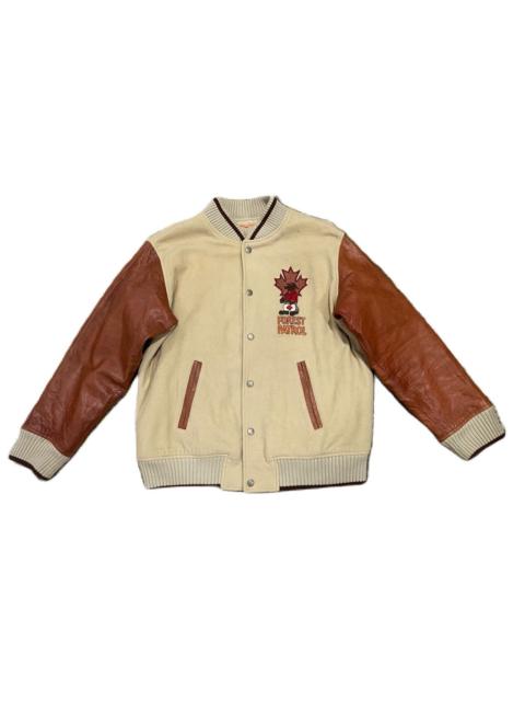 Other Designers JEAN CHARLES DE CASTELBAJAC SPORTS VARSITY LEATHER SLEEVE