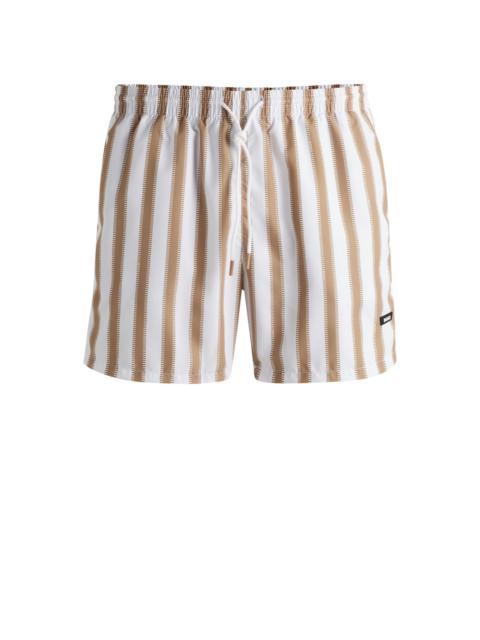 BOSS FULLY LINED SWIM SHORTS WITH SEASONAL PRINT